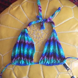 NWT Vix Paula Hermanny Bikini Swim Suit Top L